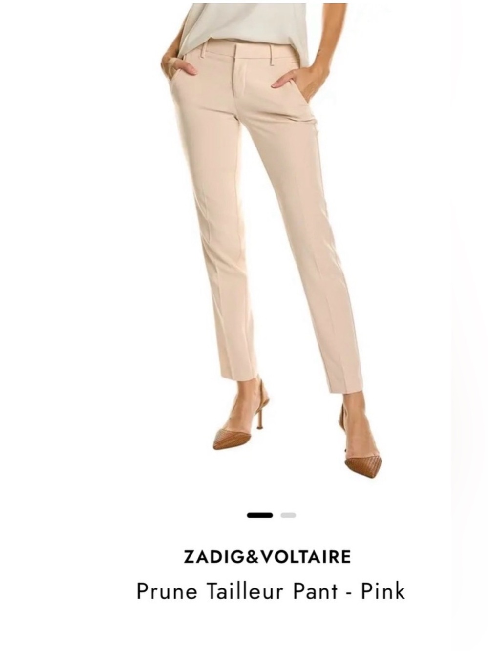Zadig & Voltaire Prune Tailleur Women's Pants NWT Size 40